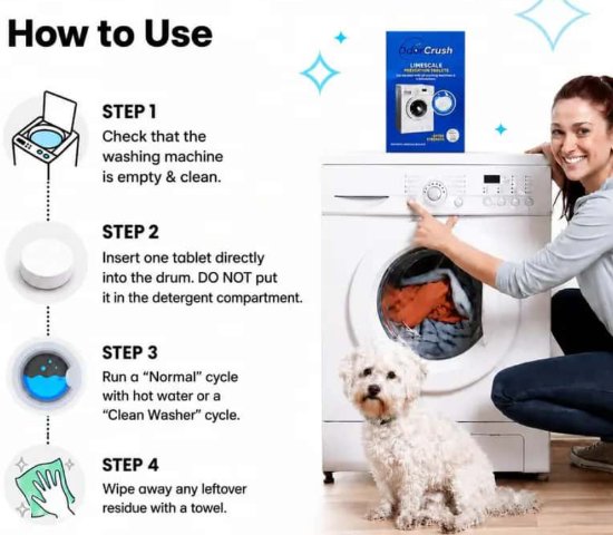 OdorCrush Washing Machine Cleaner how to use